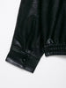 Winter Women Faux Leather Loose Jacket High Street Stand Collar Long Sleeve Coat Zipper Thicken Outwear