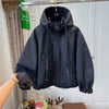 Korean Trench Coat Women Spring Autumn Loose Long Sleeve Casual All-Match Hooded Windbreaker Outerwear Ladies Overcoat