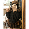 American Vintage Faux Fur Wool Zipper Jacket Hoodies Women's Overcoats Hooded Vintage Y2k Coats Ropa Casual Sweatshirt