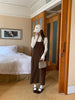 Chic Japan Mori Girls Feminine Vestidos Women Flower Embroidery Elegant Retro Cute Vintage Cotton Corduroy Pockets Shirt Dress