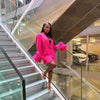 Women's Sparkle Diamond Blazers Coat Female Streetwear Long Sleeve Casual Spliced Feather Chic Suit Coats