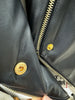 Designer Jacket Women's Slim Fitting Zippers Artificial Leather Blazer