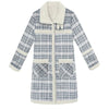 Winter Lamb Wool Woolen Coat Thick Plus Velvet Warm Cotton Coat Women Long Grid Parker Overcoat Plus Size Cold Trench Coats
