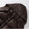 Women's Solid Oversized Puffer Jacket Full Sleeve Detachable Hood Pocket Zipper Warm Coat Winter Female Daily Casual Wear