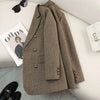 Spring Autumn Women's Suit&Blazer Jacket Design Versatile Temperament Herringbone pattern Coat Top