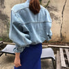 Coats Jackets Women Top Sexy Puff Long Sleeve Y2k Clothes Cropped Jacket Streetwear Women's Denim Shirt