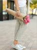 Autumn Cotton Women's Pants Y2K Black Drawstring Elastic Waist Casual Pants Female Loose Elegant Ladies Bottom