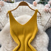 Winter Women Knitted Sets Breading Long Sleeve Pearl Sweater+Knitted Camis Dress Sets Sweater Suits