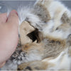 Russian Women Real Rabbit Fur Coats Winter Warm 100% Natural Rabbit Fur Jacket Lady Warm With Raccoon Fur Hooded Outerwear