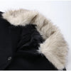 Autumn Winter Fur Lapel Woolen Jacket For Women Brown Elegant Long Sleeve Single Breasted Coats Lady Chic Street Outerwear