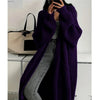 Women Knitted Cardigan Autumn Loose V-neck Long Sleeve Casual Midi Outerwear Simple Sweater Coat Basic Soft Y2K Jacket All-match