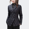Light Thin Winter Clothes Cotton-padded Jacket Ladies Slim Short Ruffled Suit Parkas Coat Female Overcoat