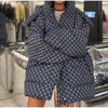 Autumn Winter Print Women's Cotton Jacket Loose Hooded Thicken Zipper Pockets Jackets Female Warm Full Sleeve Outwear