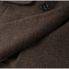 Chic Solid Women's Woolen Coat Lapel Double-Breasted Full Sleeve Waist-Closed Lady Coats Spring Female Streetwear