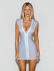 Women Halter V‑Neck Bandage Mini Dress Back Zipper Bodycon Wrap Short Pencil Dresses Evening Club Party Night Out Outfit