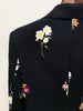 High Street Designer Suit Set Women's Elegant Floral Printed Single Button Blazer Flare Pants Suit 2pcs