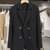Women's Blazer Spring Autumn Korean Long Sleeve Office Straight Suit Jacket Casual Loose Street Blazers Coats