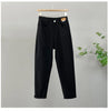 2026New Korean High Waist Denim pants Women's Autumn Casual Loose Khaki Harun pants Female Trousers Ladies