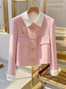 Pink Padded Single-Breasted Woolen Women's Coat Is And Unique And It Looks Good Women's Autumn Women's Coat