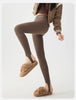 Autumn Winter Thick Foot Pants Sharkskin Leggings Women's Rabbit Fleece Warm Leggings High Waist Elastic Non Trace Yoga