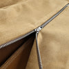 Winter Suede Short Jacket For Women's Vintage High Waist Slim Cardigan Winter Street Lapel Office Commuting Jackets Coat