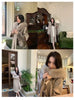 French Lazy Autumn Winter Hooded Double Faced Cashmere Coat Mid Length Real Fox Fur Collar Wool Warm Coat Women