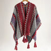 Loose Tassel Jumper Scarf Spring Knitting Pullover Inrregular Ponchos Elegant Cloak Coat Lady Sweater Autumn Winter Tops