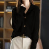 Autumn Winter Stand collar Knitted Cardigan Loose Short Jacket Women's Outerwear Korean version long sleeved Sweater Coat