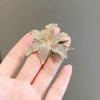 Rhinestone Flowers Imitation Pearl Brooches Women Sparkling Zircon Bowknot Brooch Pin Scarf Coat Suit Accessories Jewelry