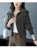 Women Solid Color Zipper Knitted Cardigan Coat Female Large Size Loose Fit Korean Knitted Cardigan Thickness Sweater Jacket