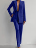 Two Piece Suit Women's Blazer Suit Office Lady Long Sleeve Blazer and Pant Sets