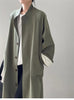 Lazy Loose Stand Up Collar Long Ttrench Coat For Women Spring Autumn Casual British Style Windbreaker Overcoat