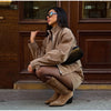 Vintage Solid Suede Skirt Two Piece Set Women Stand Collar Full Sleeve Zipper Jacket Mini Skirts Autumn Lady Streetwear