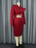 Women White Church Dresses Elegant Bodycon O Neck Ruffles Appliques High Waist Christmas Cocktail Party Nightclubs Holiday Gowns