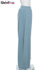 Y2K Casual Wide-Leg Pants Women Autumn Loose Simple Basic Pocket High Waist Trousers Corduroy Streetwear Long Bottoms
