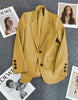 Elegant Office Lady Blazers for Women Long Sleeve Single Button Blazer Coats Female Top Suit Jackets Outerwears