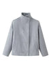 Women Stand Collar Spring Woolen Coats Single Breasted Loose Female Long Sleeve Jacket Office Lady Street Short Coat
