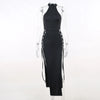 Women Elegant Long Sleeve Streetwear Green Fall Mini Dress Autumn Clothes