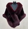 White Fur Shawl Jacket Women's Autumn Winter Faux Mink Fox Fur Dress Cheongsam Cloak Coats Thicken Warm Short Outwear