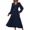 Dresses Woman Fall and Winter: Off-Shoulder Lantern Sleeve Pleated Long Dress Tops Skirts Y2k Clothes