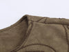 Women Faux Suede Embroidery Jacket Vintage Long Sleeve O Neck Loose Outerwear Short Autumn Winter Coat