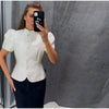 Frog Button Napoleon Short Jacket For Women Spring Stand Collar Cropped Coats Long Sleeve Street Outerwear