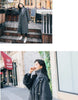 Plaid Woolen Coat Women's Mid-length Korean Version Loose Autumn and Winter Student Loose Over-the-knee woolen Coat W52
