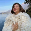 Faux Fur Coat Women Loose Lapel Full Sleeve Fluffy Short Overcoat Autumn Winter Street Lady Furry Warm Overcoat