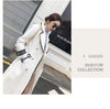 Women White Long Woolen Coat Autumn Winter British Hepburn Style Thicken Slim Double-Breasted Woolen Coat Women Outwear