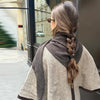 Elegant Cloak Double Breasted Long Coats Women Retro Lapel Double Side Loose Coat Female Autumn Winter Lady Outwear