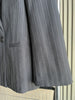 Fall/Winter Women's Street oversized pinstripe shoulder-padded loose suit jacket for women