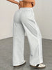 Women's Casual Wide Leg Pants Striped Loose Fit Trousers Comfortable Ladies' Long Trousers