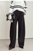Minimalist Women's Casual Pants Winter Classic Versatile Warm Elastic Drawstring Loose Pants Female Trousers 12424082