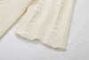 Elegant Knit Dress For Women White Slim O-neck Single Breasted Short Sleeve Long Dresses Female Spring Lady Robe T88X